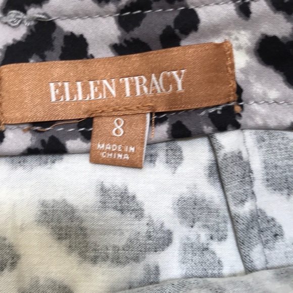 NWT! ELLEN TRACY size 8 grey multi skirt - Picture 6 of 9